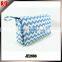 China factory Personalized 3 in 1 blue and white Chevron baby Diaper Bag