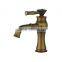 Deck Mounted Brass Single Handle Gold Unique Bathroom Faucets