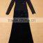 2015 Newest Celebrity Quality High-end Graceful Bodycon Lace Patchwork Fishtail Velvet Long Sleeve Dress For Dinner