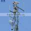 Galvanized guyed wifi telecommunication towers
