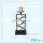 Plastic metal candle holder dark decorative metal containers cheap candle holders for wedding glass metal candle holder