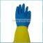 Blue And Yellow Neoprene Long Gloves