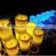 rechargable battery operated wedding party night club bar glowing light up led portable candle table lamp