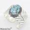 Free Shipping Marvelous Real Blue Turquoise Jewelry Handcraft 925 Sterling Silver Wide Bangle CUFF