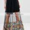  popular short sleeve women maxi dress with mesh printed on Bottom