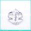 925 sterling silver heart shape key charming ring design for girl with cz stone