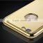 With screen protector cell phone mirror case for iphone 6 plus