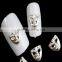 3D Nail Art DIY Silver & Gold Color Mask Alloy Nail Art Tools For Glitter Manicure Tools