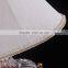 Brush Brass Crystal Vintage Table Lamp with Off White Fabric Lampshade 2297