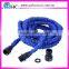 High pressure garden hose double latex retractable flexible water hose with 3 times and 7 function nozzle