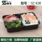 square 3compartment disposable plastic food container with clear lid, microwave safe ,FDA approval,LFGB approval