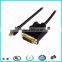 Hot plug 4k active displayport mini dp to dvi male cable