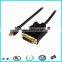 Factory directly mini displayport to dvi 1.8m 4k mini dp to dvi 24+1 cable