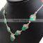 The Memories !! Dyed Emerald 925 Sterling Silver Necklace, Silver Jewellery 925, Sterling Silver Jewellery