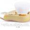 Hot Sell ABS Comma Shape Gold Face Cleaning Brush