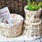 7 hand woven - pastoral style - straw storage basket - Storage Basket - sundry basket - woven basket