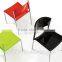 modern elegant design dining room armless PP stackable dining chairs