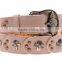 korea style fashion rivet diamante ladies and women all-match pigskin leather wide waist belt