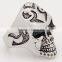 Fashion jewelry wholesale men's stainless steel skull ring