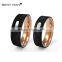 wholesale fashion jewelry couple rings 925 silver carbon fiber wedding rings set for couples