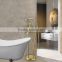 Gold Plated Luxurious Hot and Cold Freestanding Bath Faucet