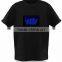 sound activated lighting up el/led t-shirt Manufacturer
