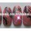 2015 new Style traditional Artificial Fingernails light up nail stickers for shiny acrylic light nail display