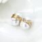 2016 New Ear Decorative Magnetic Pure White Pearl Earrings