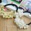 Craft woven beads elastic hair ring Headband rubber for Women Accessories Ornaments