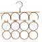 12 Holes Rubber Coated Metal Scarf Hanger, Scarf Organizer