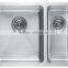 Two Bowls Stainless Steel Commerical Hand Made Kitchen Sink GR-3720D