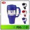 colored double wall plastic 34 oz travel mug pink