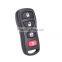 New Replacement Remote Key Fob Case Shell with Button Pad 4 Buttons Key Cover