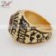 DAIHE 2016 new design fashion oem alphabet ring design