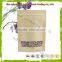 Stand up kraft paper bag heat seal with zipper and window