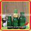 Glossy Green Glass Essential Oil Bottle With Rubber Dropper Sealling Type With Golden Silver Lid