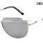 ADE WU Fashionable Metal Sunglasses Men Reflective Sports Sun Glasses Outdoors Square Eyewear