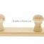 Unfinished Natural Bamboo Wall Mount Expanding Rack