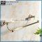 Bathroom Fittings Printing LinesZinc Alloy Gold Finishing Bathroom Accessories Wall Mounted DoubleTowel Bar