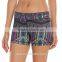 Brand clothes supplier gym wear stretchy all over sublimation print women fit yoga shorts