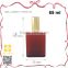 Luxury red glass bottle golden cap sanitary eau de parfum packaging