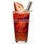 Reusable Straight Drinking Straw, Stainless Steel Beverage Straws with Cleaning Brush for Juice Cocktail Beverage