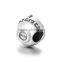 X243 Silver European Style Diy Charm,Custom Made Silver Bowl Charms 925