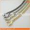 Handbags accessory 8.0mm iron metal chain strap gold and silver color