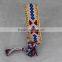 Competitive cotton string bracelet with metal chain , OEM pattern bracelet manufacturer friendship bracelet