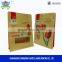 food grade laminated flat bottom snack paper bag with side window