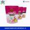 Brown Sugar Spot Matte Packaging Pouch/clear window food packing bag zipper ba stand up pouch