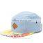 High Quality Wholesale Flat Brim Custom Printing 5 Panel Hats