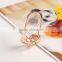 2016 new fashion jewelry 14k real rose gold plated crystal piston ring