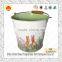 Wholesale decorative baby bucket painted color mini ice bucket